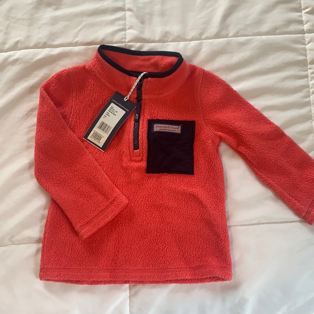2T Vineyard vines fleece pullover *NEW WITH TAGS!*